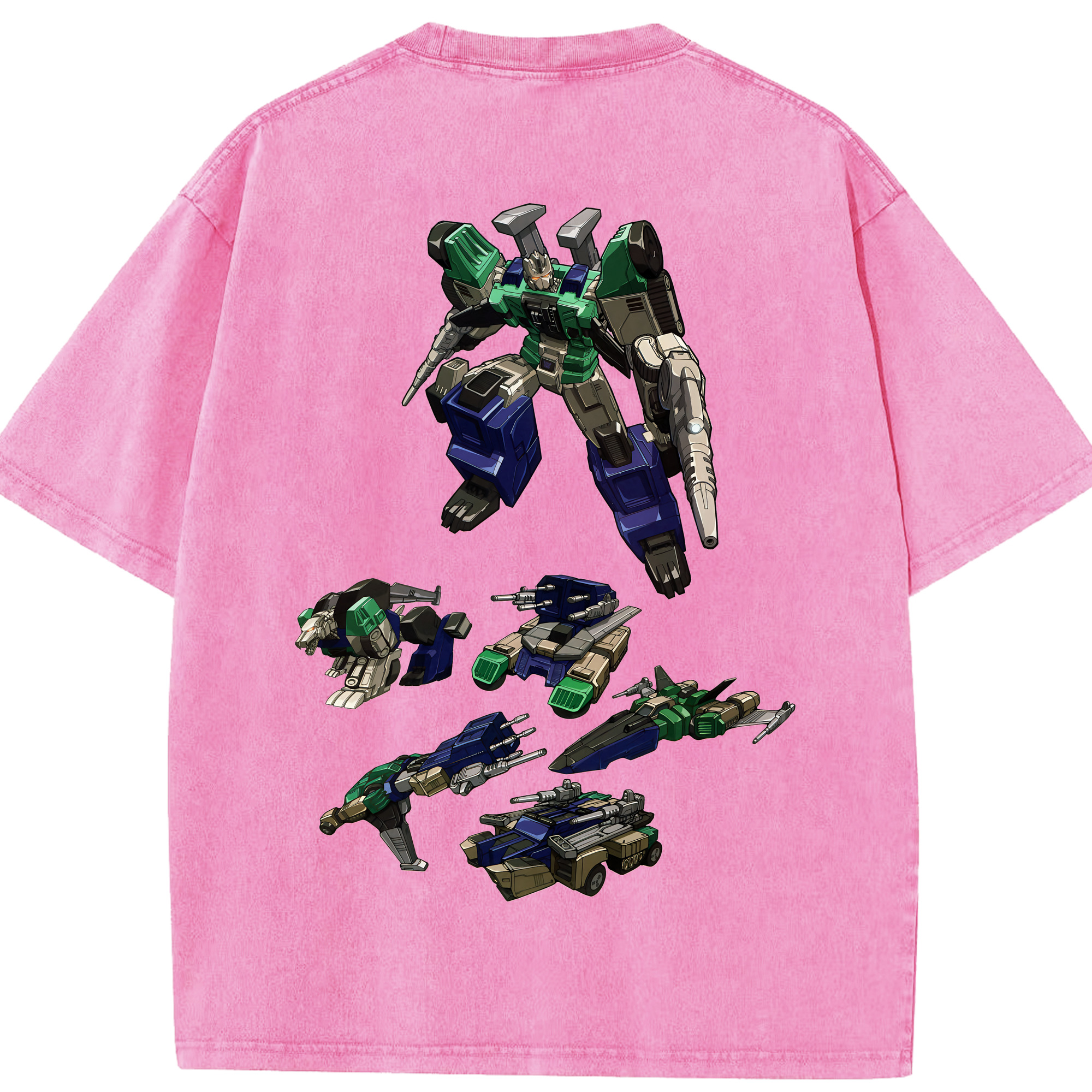 （画像用） Transformers トランスフォーマー 綿100% ヴィンテージ風 半袖Tシャツ（背面プリント）
